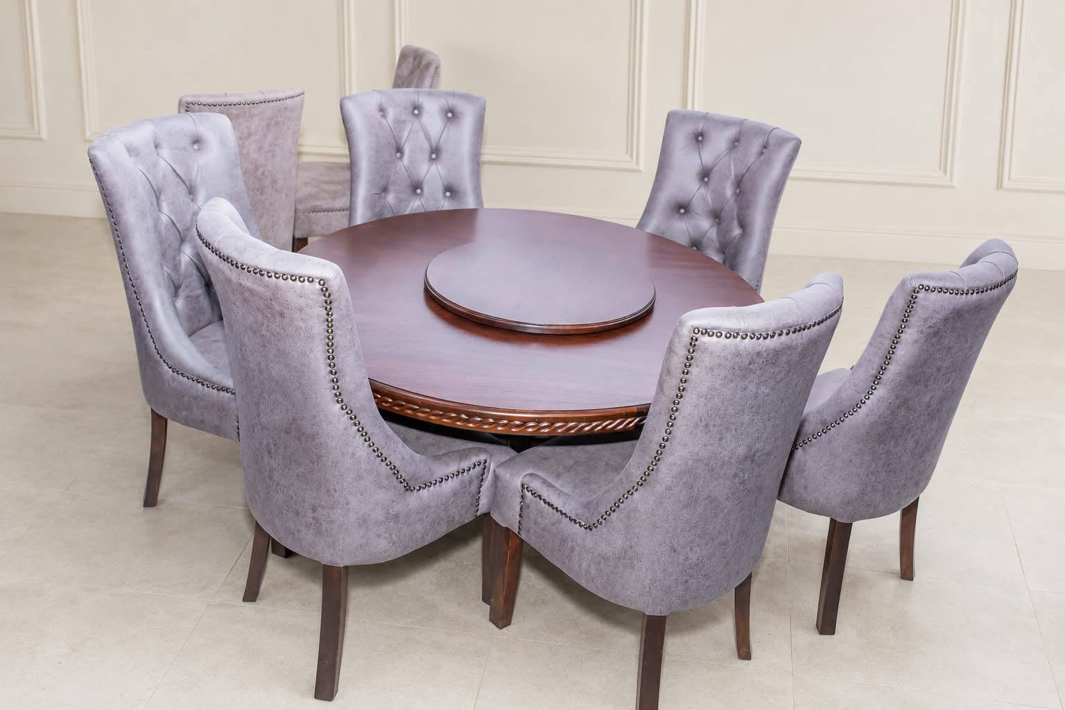 Round custom dining set by Andy On Point