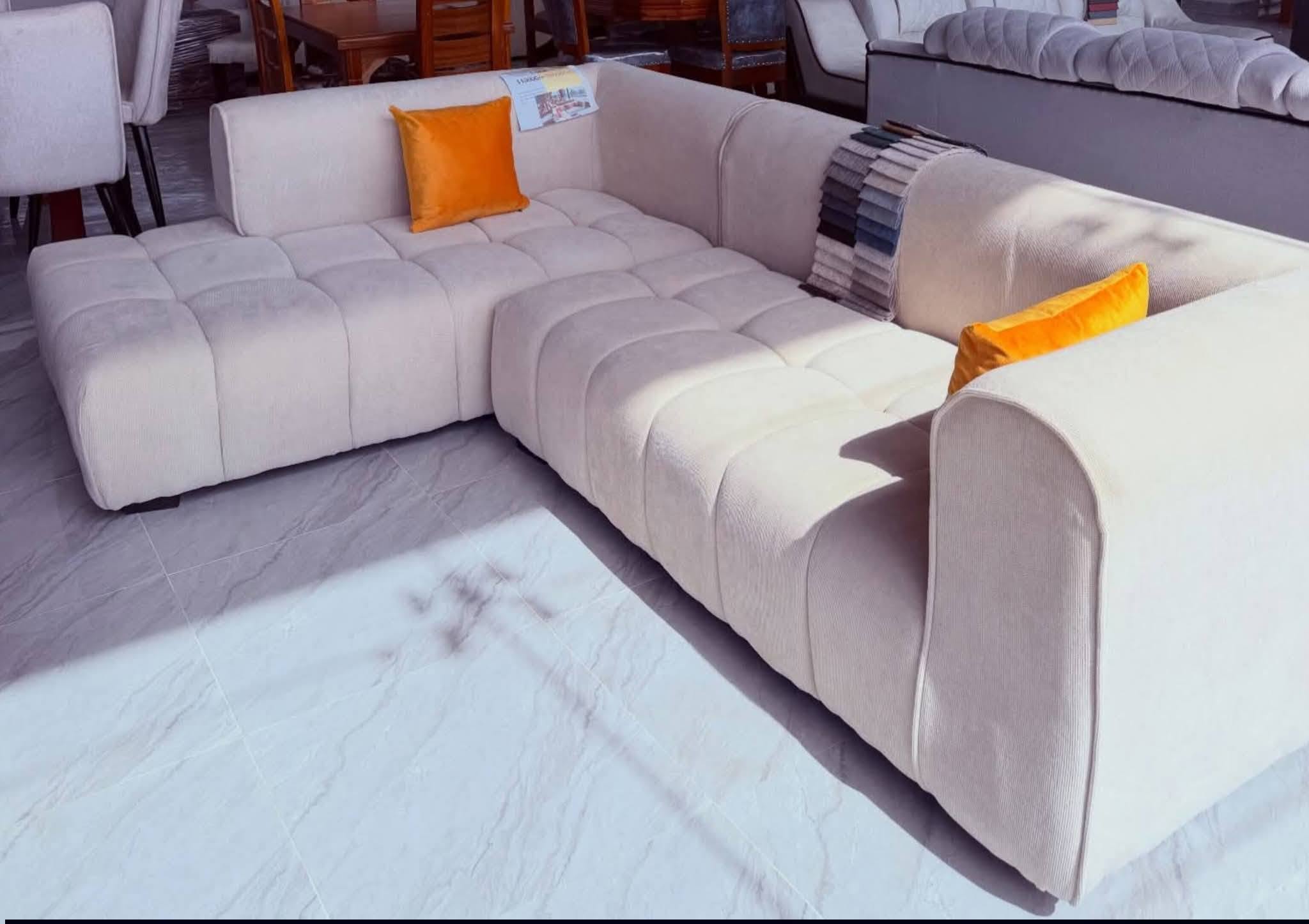 White modular custom sofa